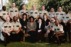 Marvin M. Farrior With Staff In 1999